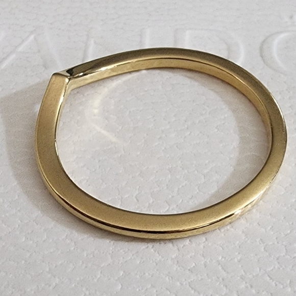 Pandora Polished Wishbone Ring 14k gold plating Sise 60 US 9 - Picture 4 of 7